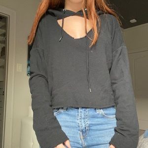 crop hoodie